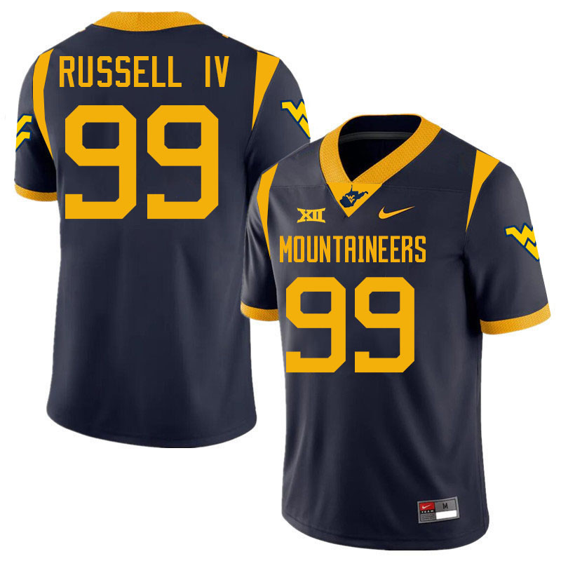 Hammond Russell IV WVU Jersey,West Virginia Mountaineers #99 Hammond Russell IV Jersey Youth-Navy